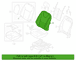 Seat Back Cushion Cover - Right, Front