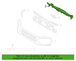 Grille Molding Bracket - Front