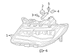 Sealed Beam Headlight - Right, Front