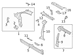Body B-Pillar Reinforcement B Pillar Panel - Right, Inner