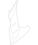 Door Mirror Trim Ring Filler - Left