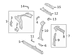 Body B-Pillar Side Roof Rail - Left, Inner