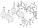 Seat Back Cushion Pad - Left, Rear