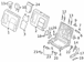Seat Hinge Cover Back Latch - Rear