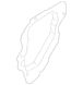 Door Water Deflector Splash Shield - Left