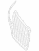 Grille - Right, Front