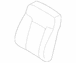 Seat Back Cushion Cover - Right, Front