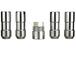 Chrome Plated Wheel Lock Kit for Exposed Lugs