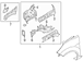 Fender Rail Filler - Right, Front
