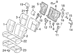 Folding Seat Lock Striker Latch - Left, Right, Rear