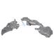 Brake Dust Shield Splash Guard - Right, Front (Base, Police)