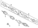 Cv Axle - Left, Rear