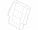 Seat Back Cushion Cover - Right, Rear
