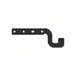 Lower Front Panel Bracket - Right Side