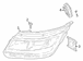 Complex Reflect Headlight Composite - Left, Front