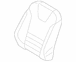 Seat Back Cushion Cover - Right, Front