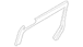 Door Window Molding Decal - Right, Rear (LWB Kombi)