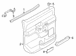 Door Interior Trim Panel - Right, Rear