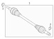 Cv Axle Joint Half Shaft - Right