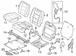 Seat Latch Cover Back - Right, Rear, Inner