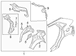 Body C-Pillar Bodyside Reinforcement - Left, Inner
