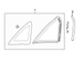 Quarter Glass Window - Left