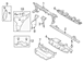 Radiator Support Air Deflector Bracket - Front