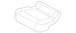 Seat Cover Cushion - Right, Rear (King Ranch)