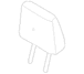 Cover And Pad Headrest - Left, Rear (XLT)