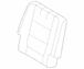 Seat Back Cushion Cover - Right, Rear