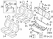 Seat Frame Trim Panel Cover Folding Latch - Right, Rear