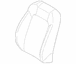 Seat Back Cushion Cover - Right, Front (Coupe)