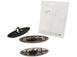 Smoke Chrome and Black Oval Ford Emblems