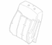 Seat Cushion Pad Back - Right, Front