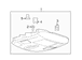 Overhead Console <br>Console used housing Bracket Dome Lamp Hinge Holder Louver Shelf