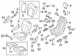 Seat Back Cushion Cover CAPTAINS CHAIRS Perforated - Left, Rear