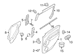 Door Window Molding Decal - Right, Rear (LWB Kombi)