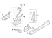 Body A-Pillar Reinforcement Side Rail - Right, Upper, Inner (Convertible)