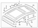 Sunroof Guide Rail Seal - Left, Back