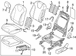 Seat Back Recliner Adjustment Handle Adjusting - Right, Front