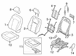 Seat Cover Cushion - Left, Front