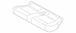 Seat Cover Cushion - Left, Rear (XLT)
